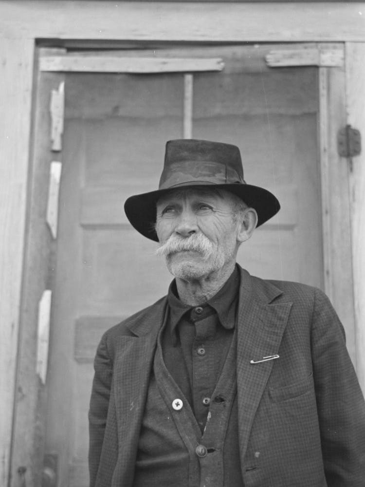 Old Sheep Herder, Sheridan County, Montana By Russell Lee