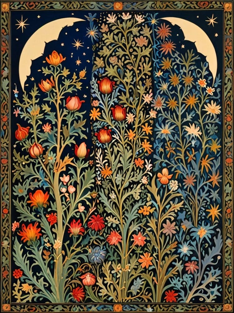 William Morris Night In The Garden 6