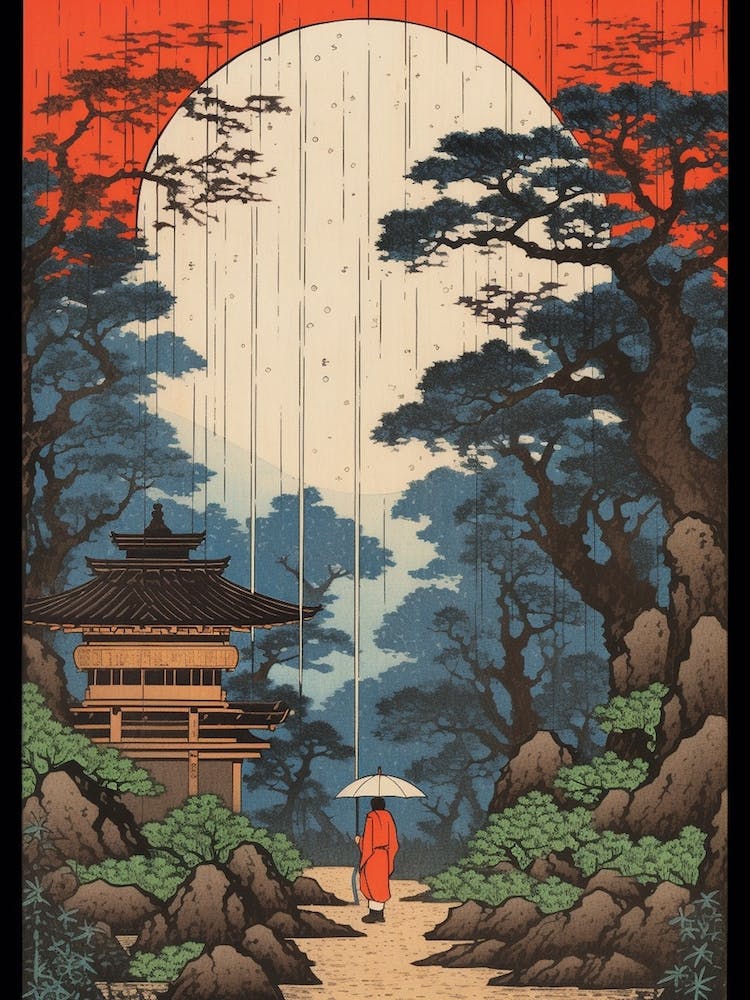 Shikisai No Oka, Japan Vintage-Reisekunst 3