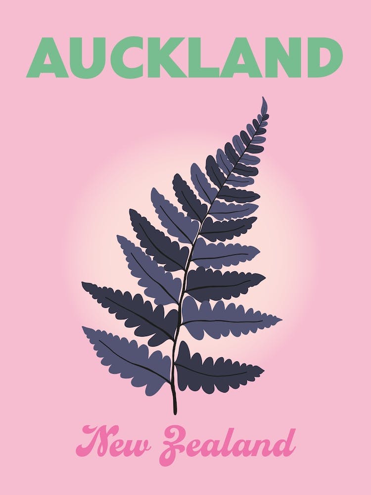 Aukland New Zealand Travel Print