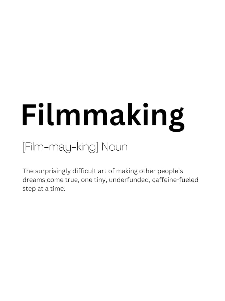Filmmaking Definition Meaning