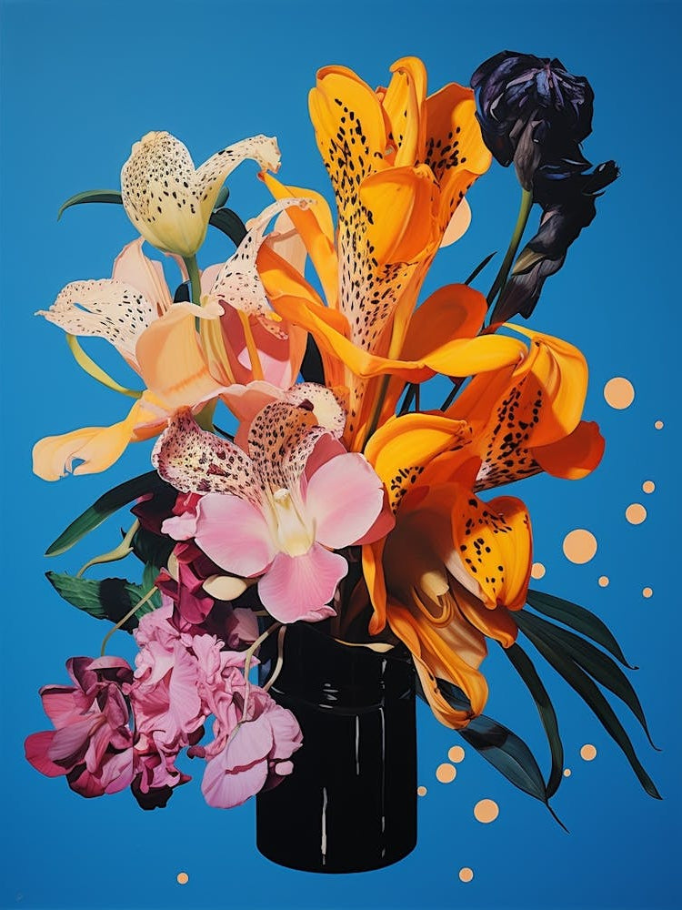 Surreal Florals Freesia 2 Flower Painting