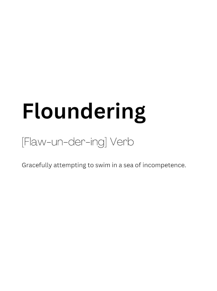 Floundering Definition Meaning 1