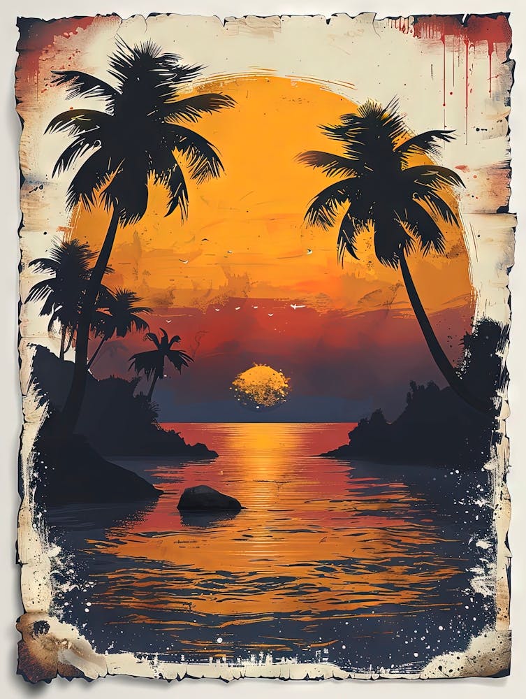 Sunset On The Beach 1