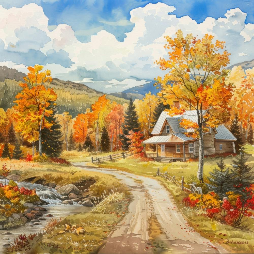 Colorful Watercolor Autumn Fall 10