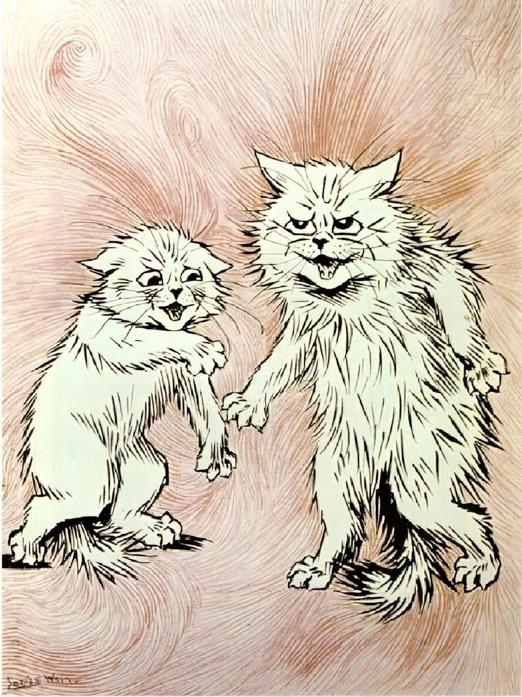 The Fire Of The Mind Agitates The Atmosphere, Louis Wain