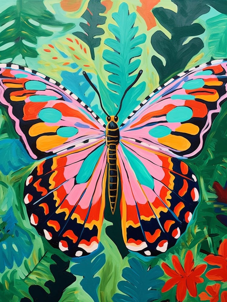 Pop Art Malachite Butterfly 2