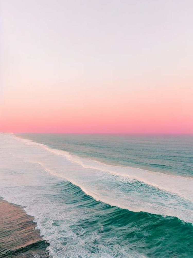 Malibu Beach, California Pink Photography 1