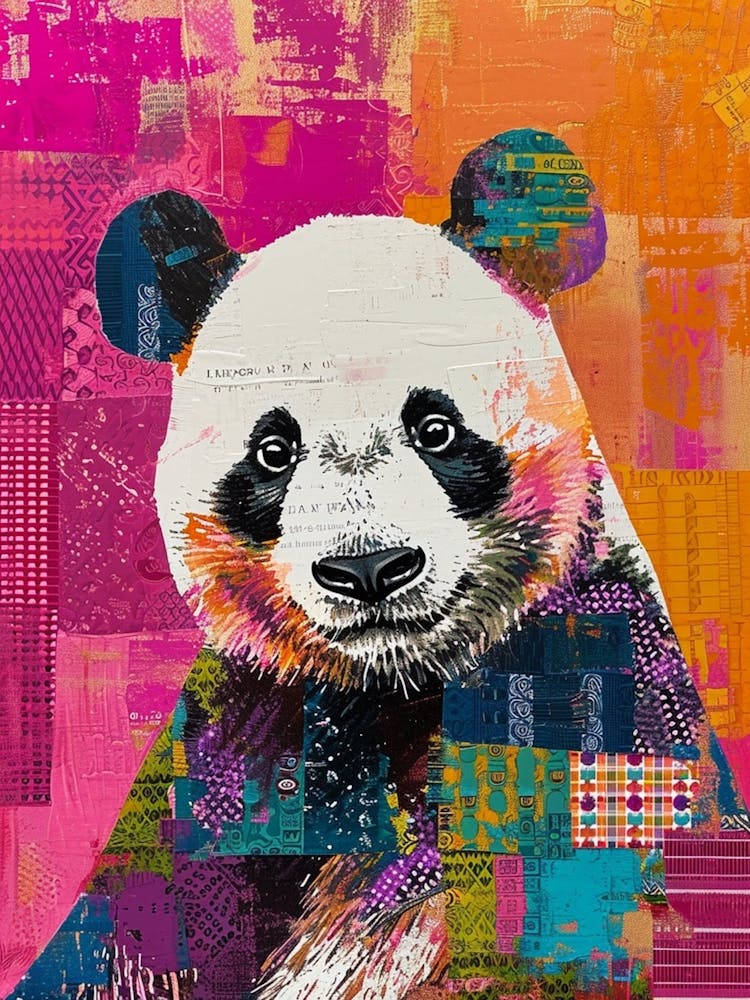 Kitsch Panda Collage 3