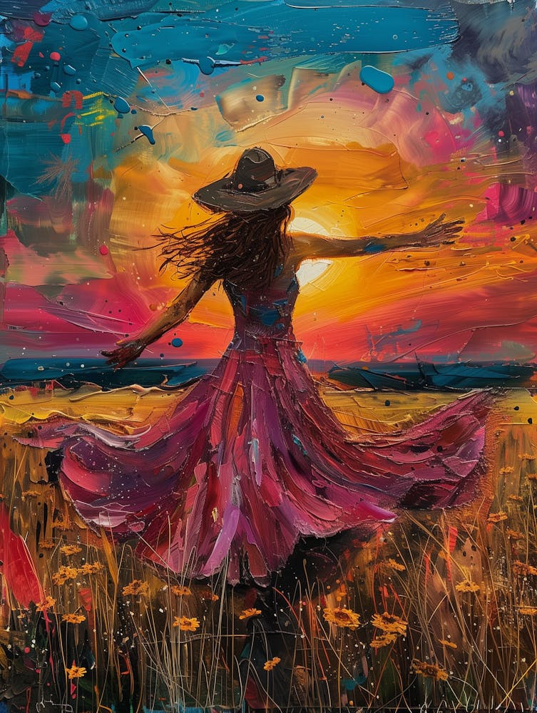Danseur Dans La Prairie