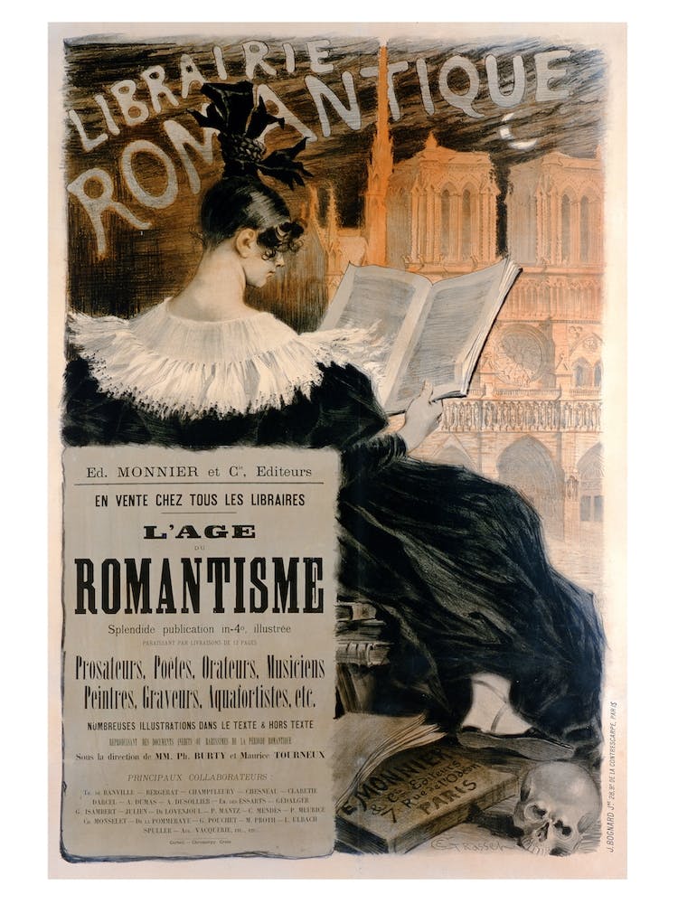 Librairie Romantique Poster