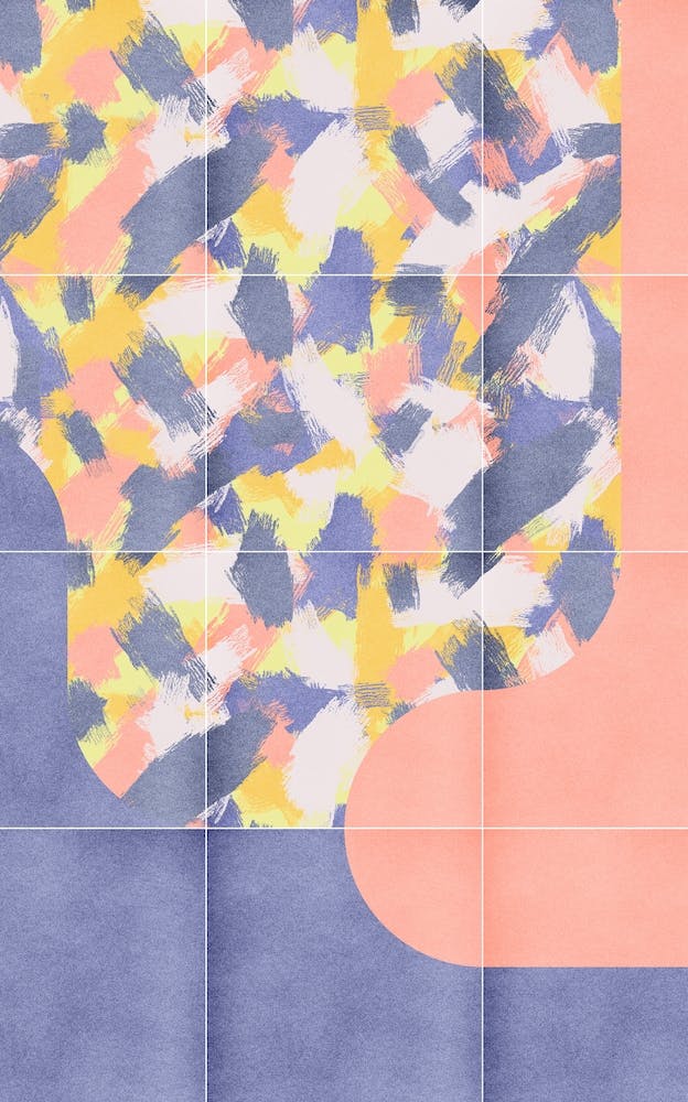 Messy Painted Tiles 03