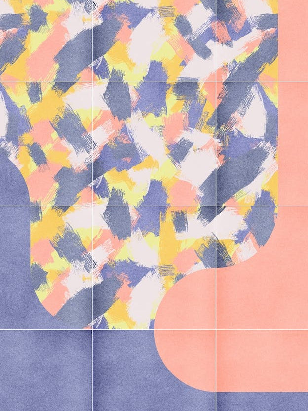 Messy Painted Tiles 03