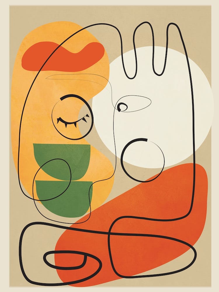 Very Abstract Colorful Portrait