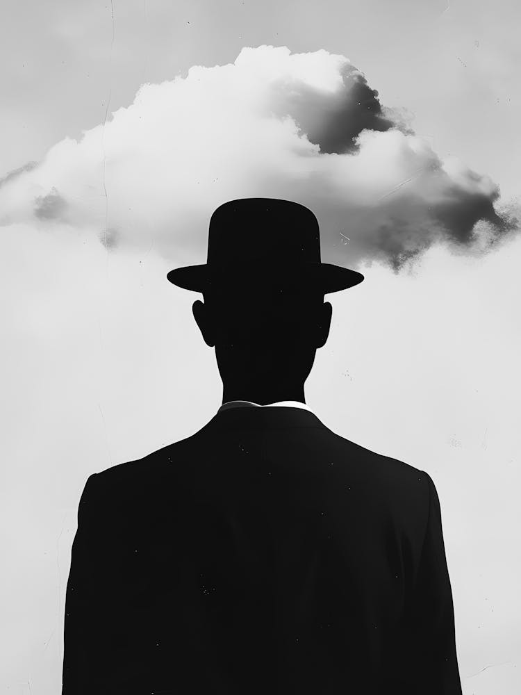 Silhouette eines Mannes