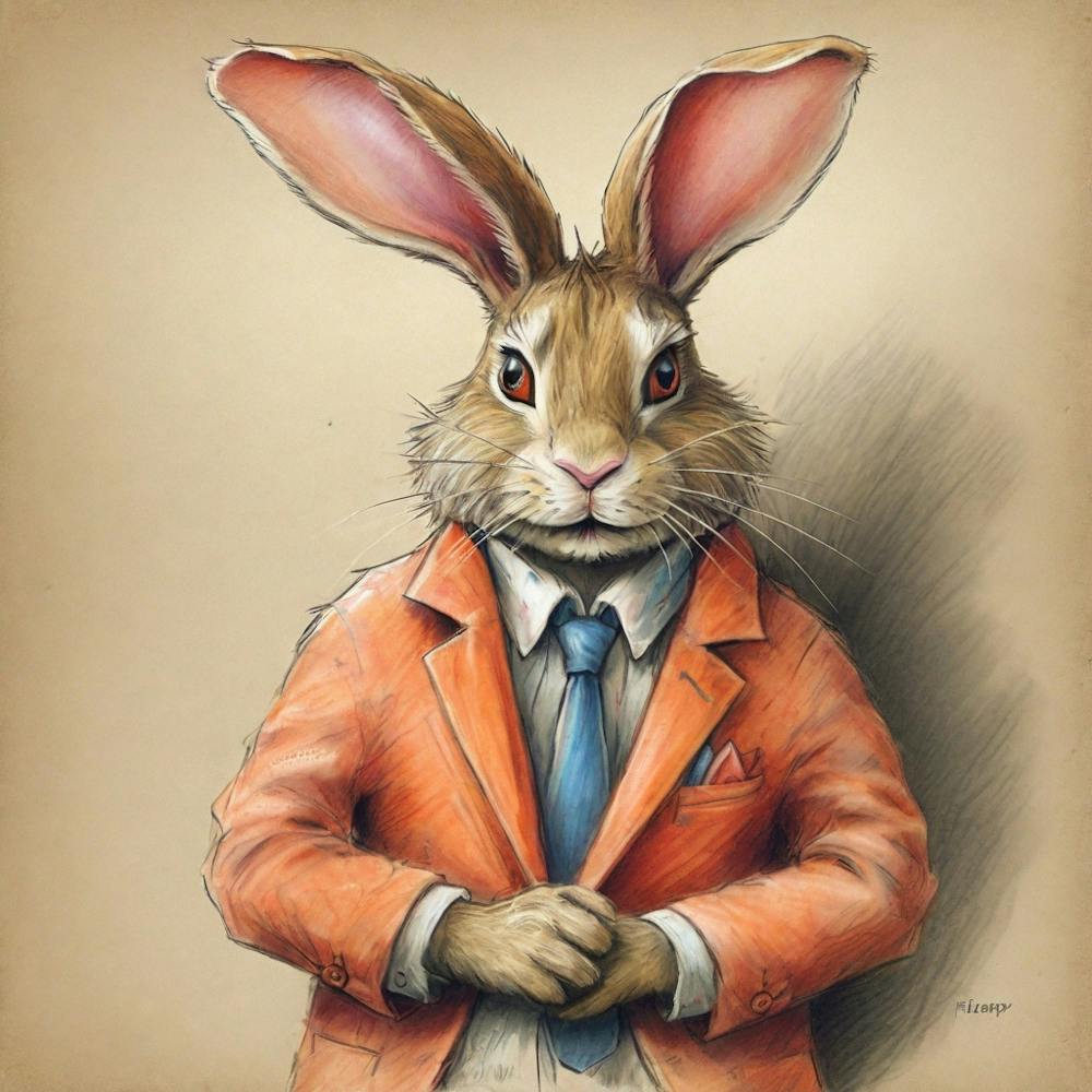 Rabbit In Suit 3