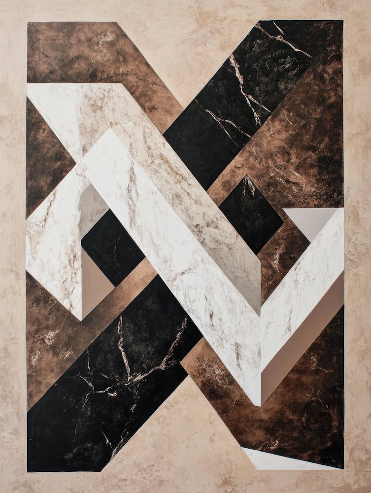 'N' Abstract Painting