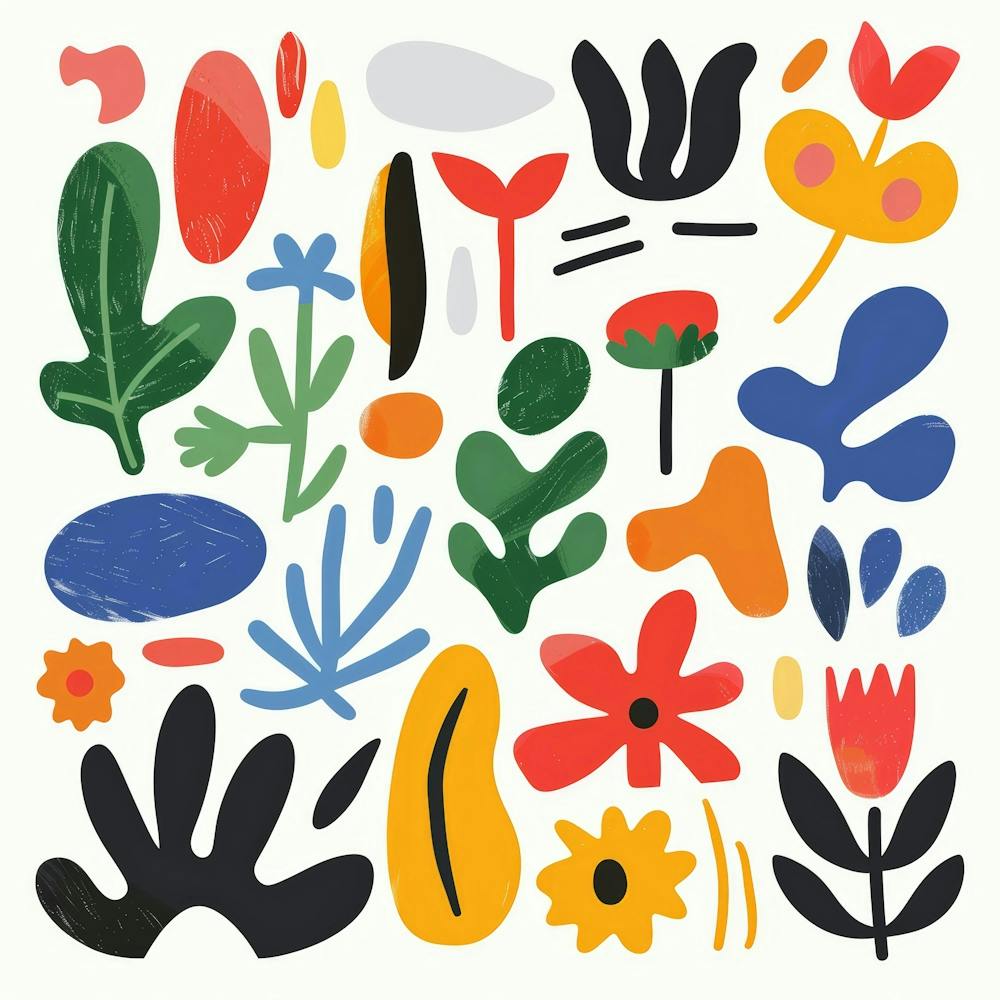 Set Of Flowers