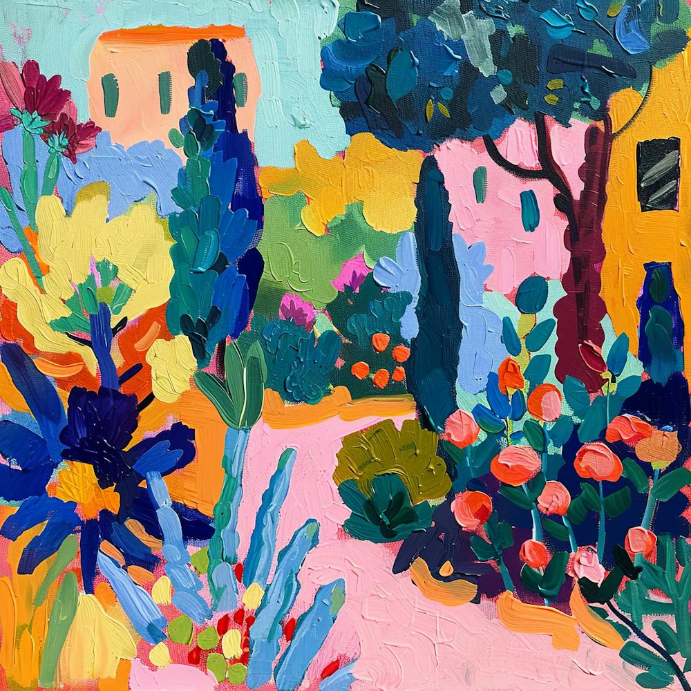 Into the Garden Series in Style of Matisse 6