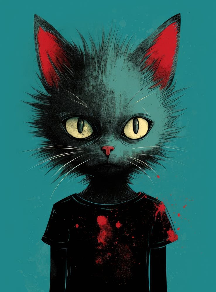Cat With Bloody Eyes