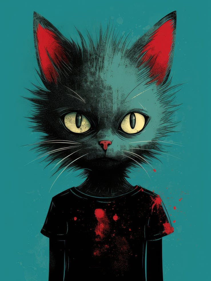 Cat With Bloody Eyes