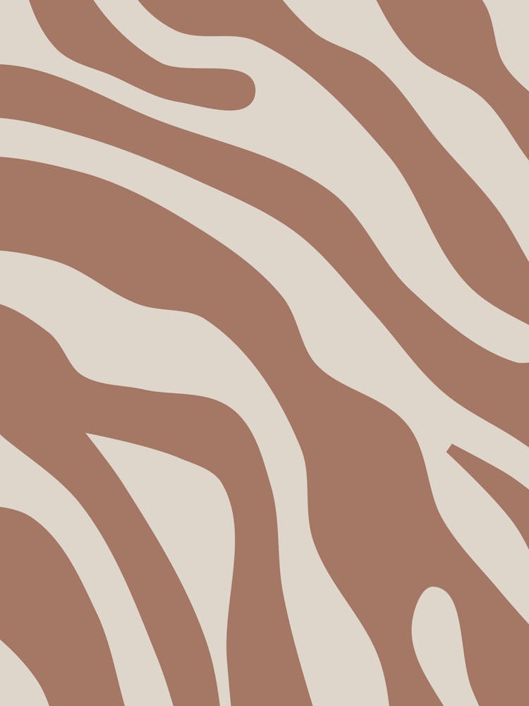 Retro Abstract Mocha Mousse 01