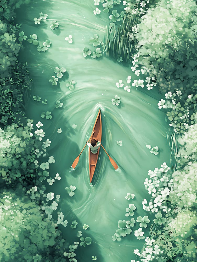 Stunning Rowboat on the River 3