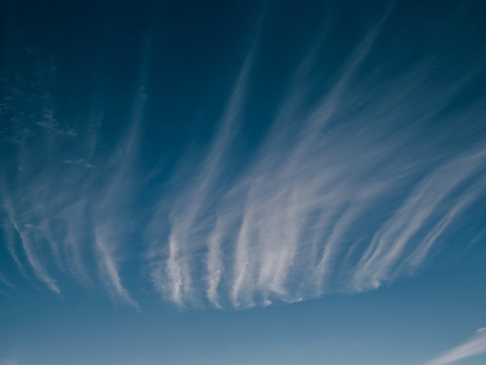 Cirrus Clouds Blue Sky