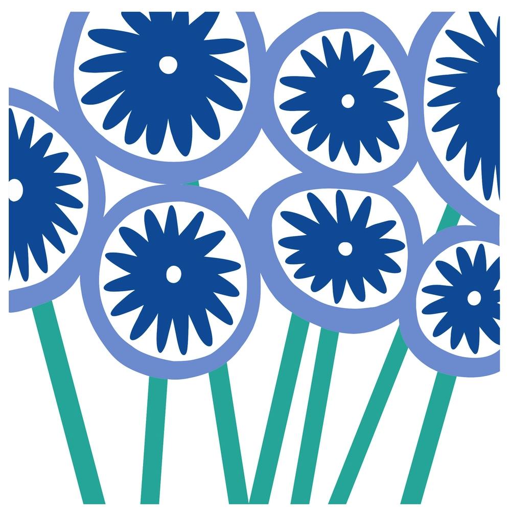 Blue flower