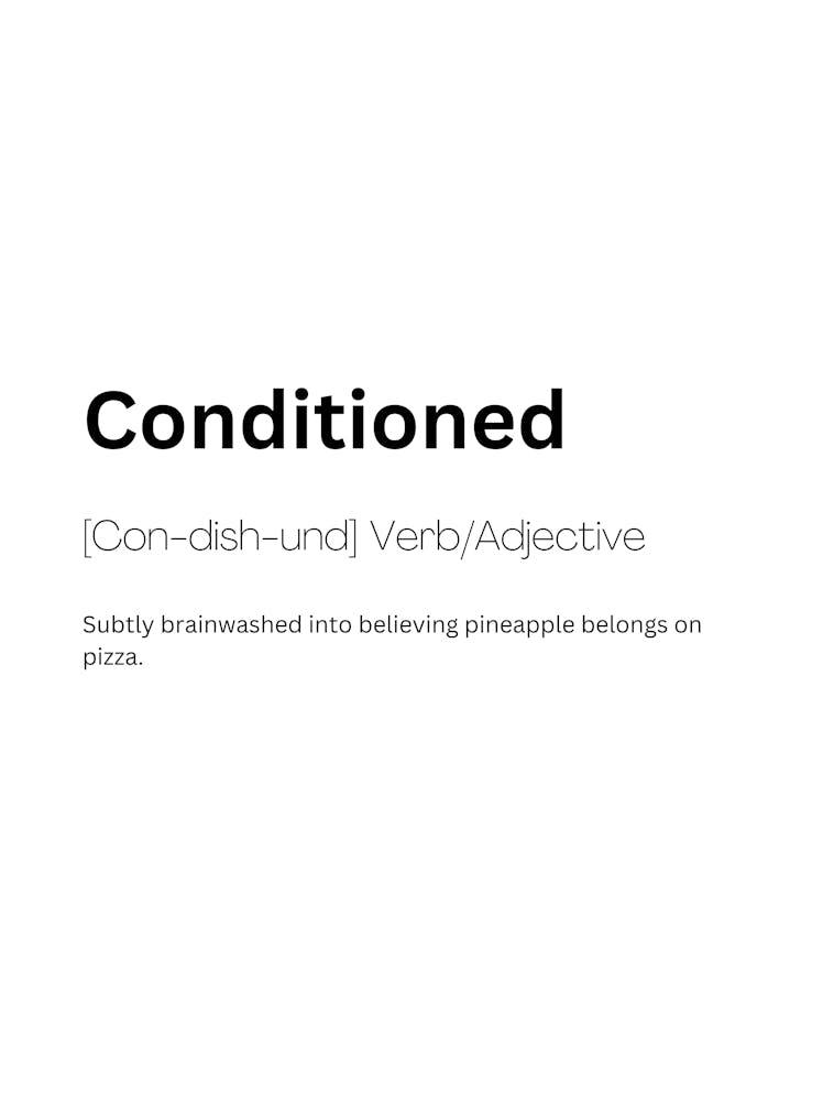 Conditioned Definition Meaning