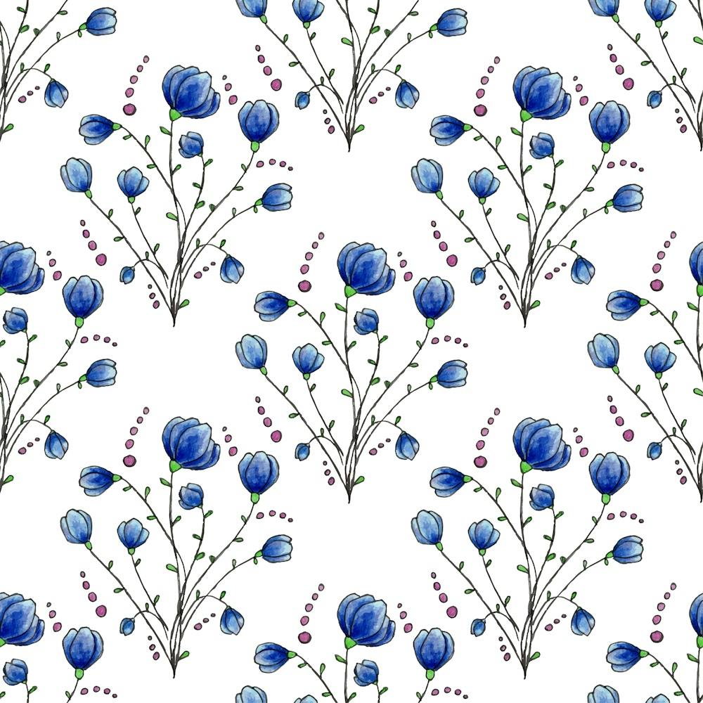 Flowers Seamless Pattern Victorian