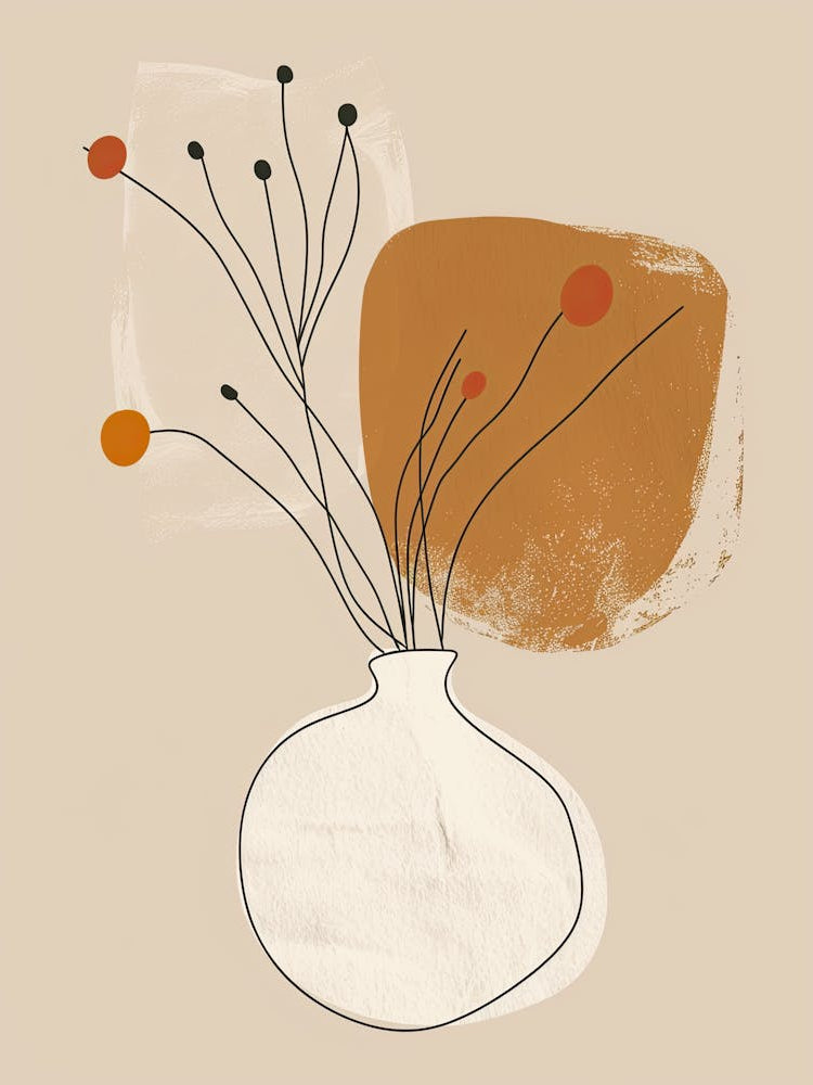 Houston Botanical Garden Boho Line Art