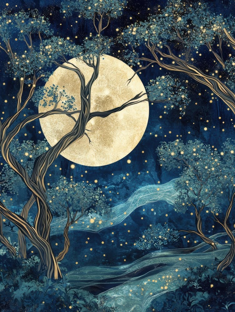 Full Moon In The Forest 4