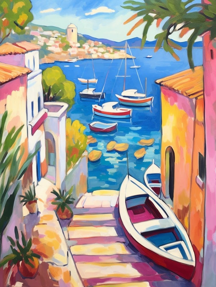 Hvar Croatia 2 Fauvist Painting