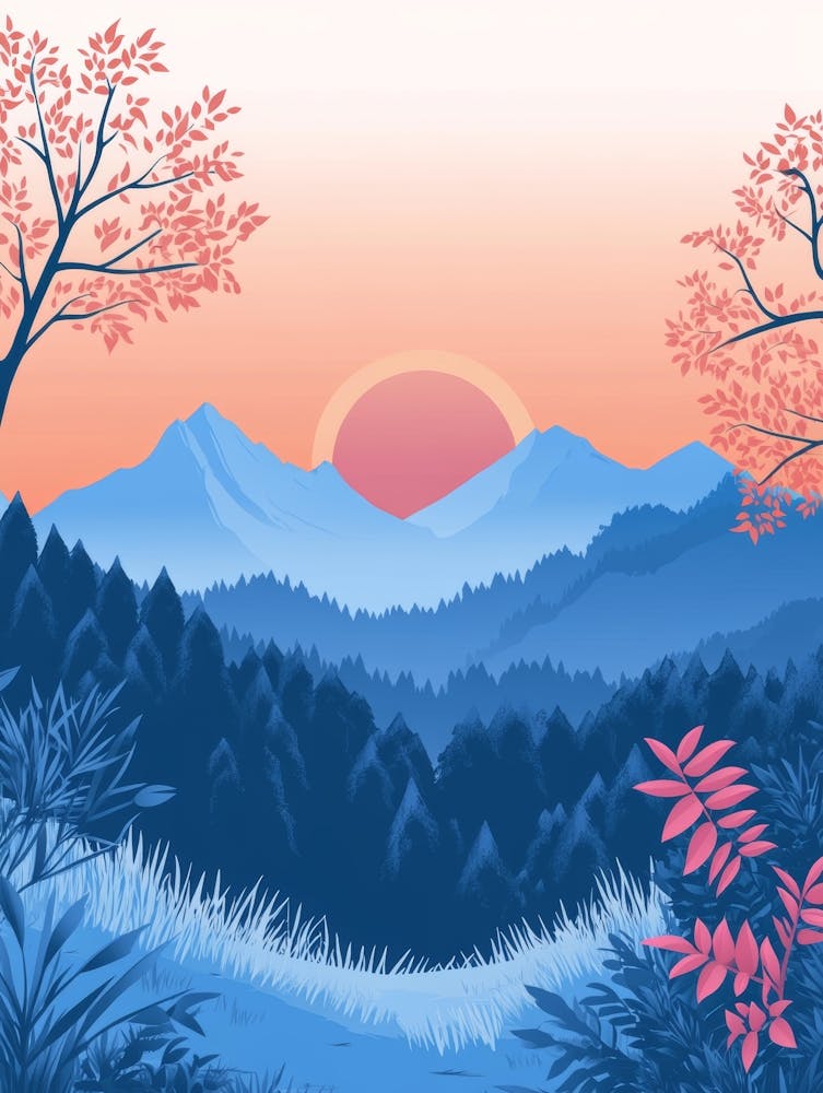 Landscape At Sunset 4