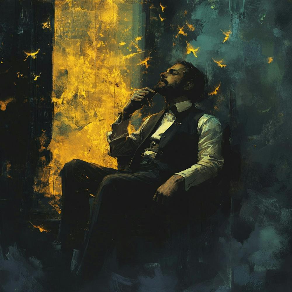 Man Sitting In A Chair