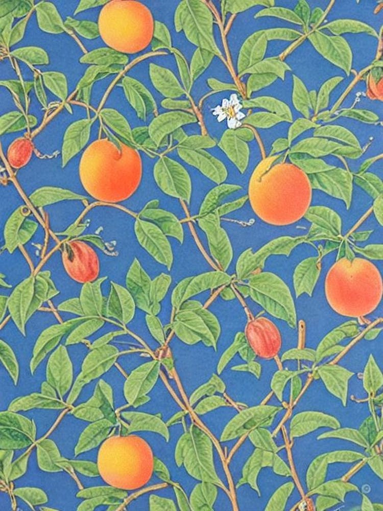 Nectarine tree Vintage 2 Botanical