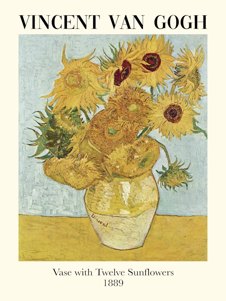 Vincent Van Gogh Vase With Twenty Sunflowers