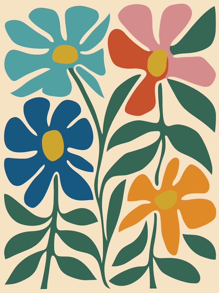 Flowers By Jackson Pollock