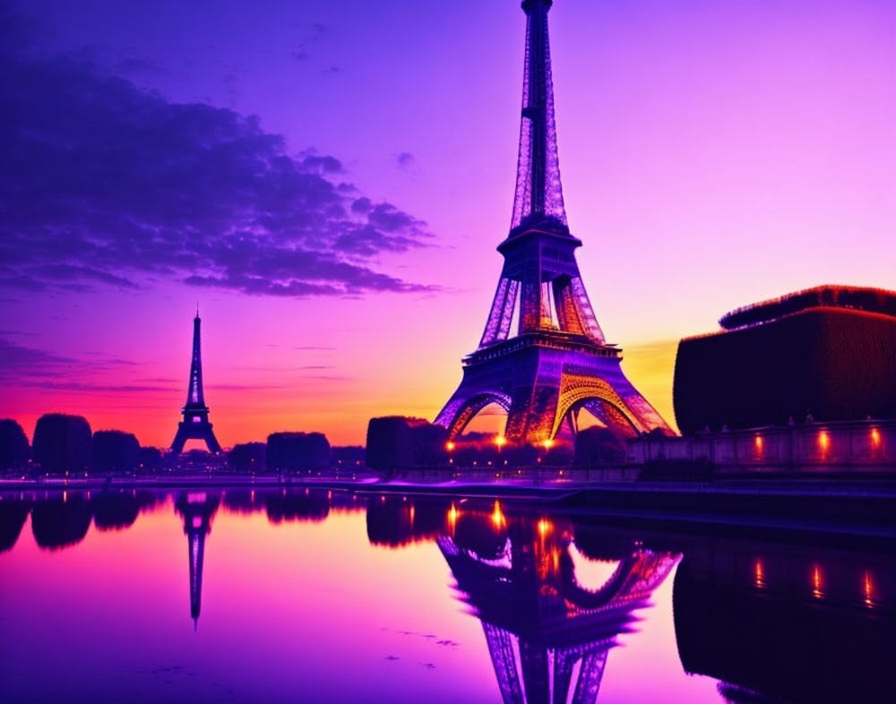 Sonnenuntergang in Paris