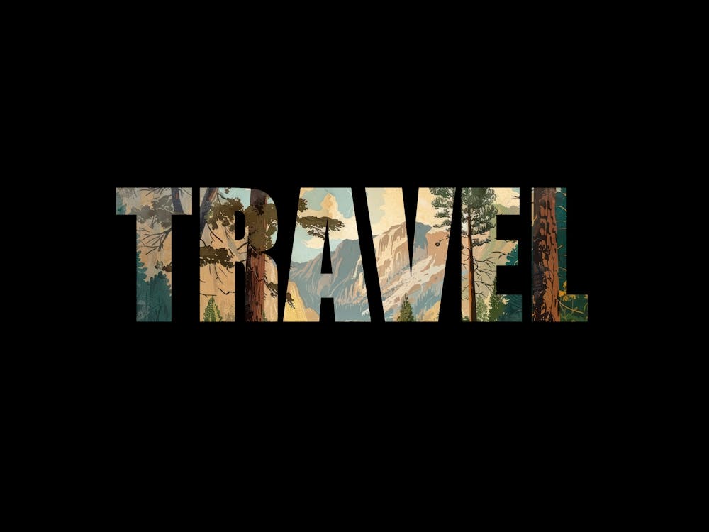 Travel Poster Vintage Woods Illustration 3