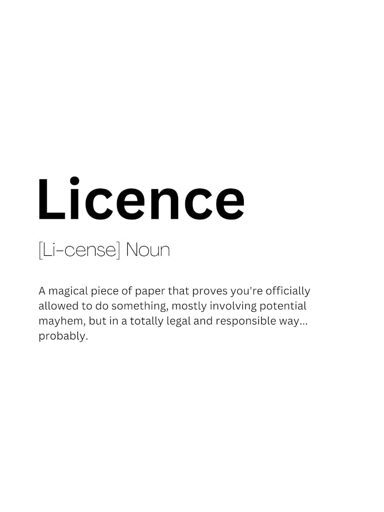 Licence Definition Meaning