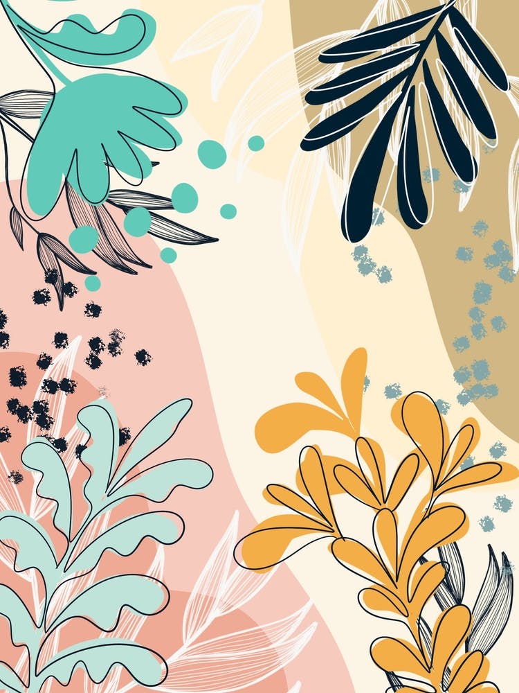 Abstraktes Blumenmuster 5