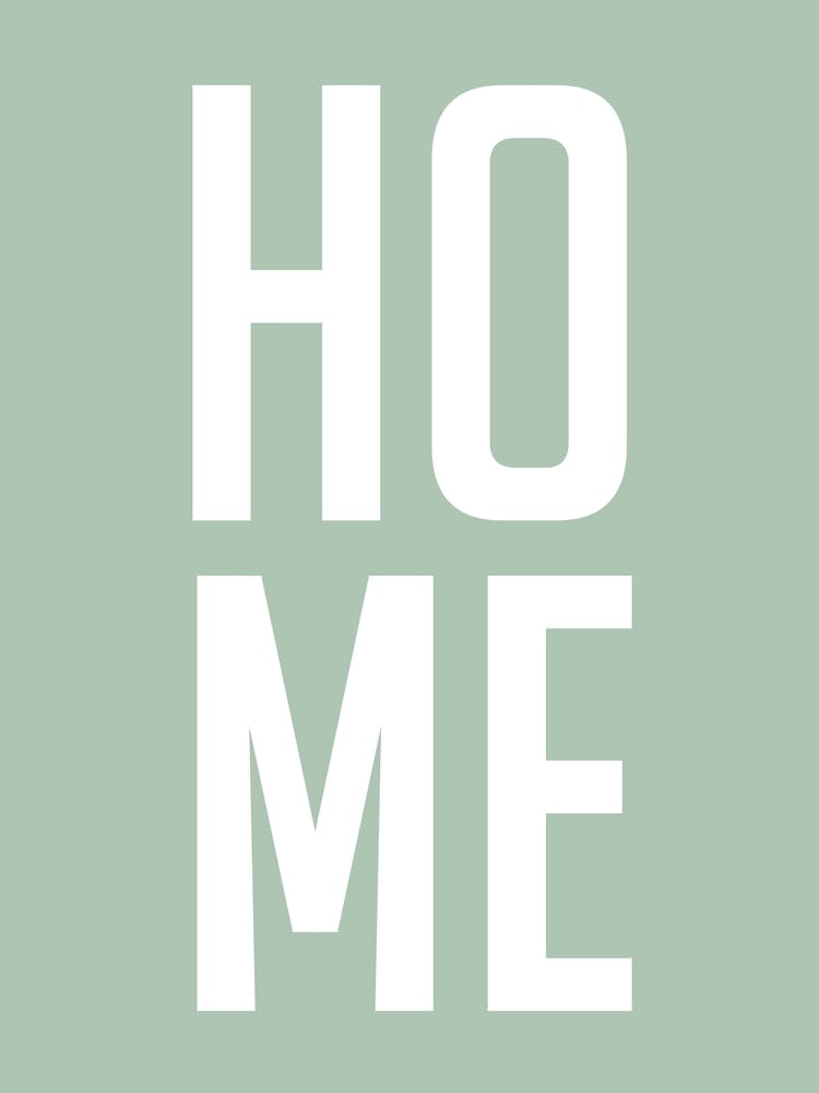 Home Typography Green