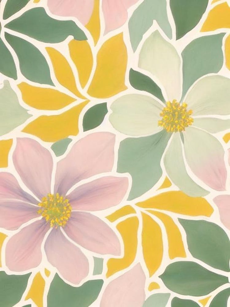 Magnolia Pastel Floral 2 Flower