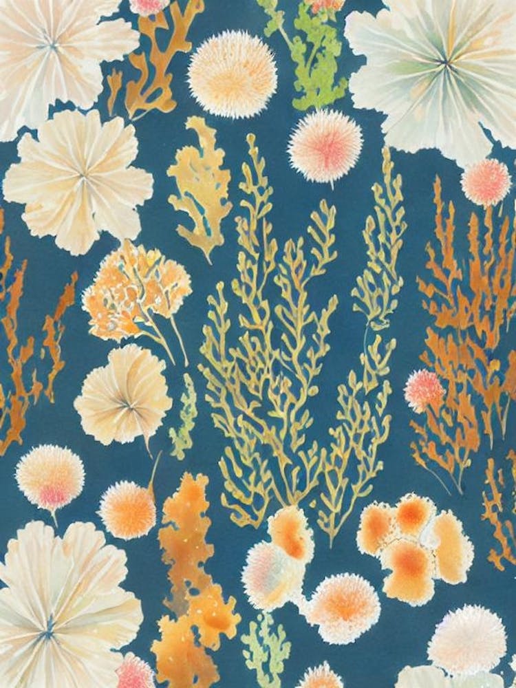 Acropora Formosa Vintage Graphic Watercolour