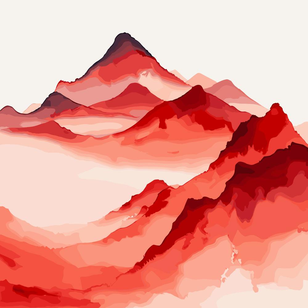 Watercolor Mountains