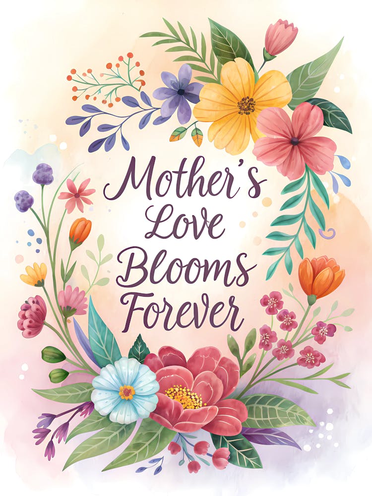 Mother'S Love Blooms Forever
