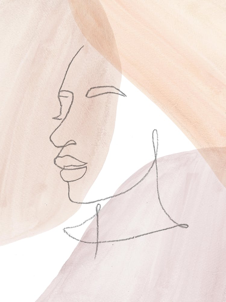 Pastel Portrait Of A Woman