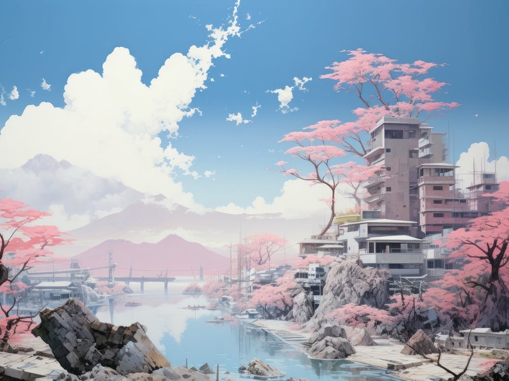 Asiatische Landschaft